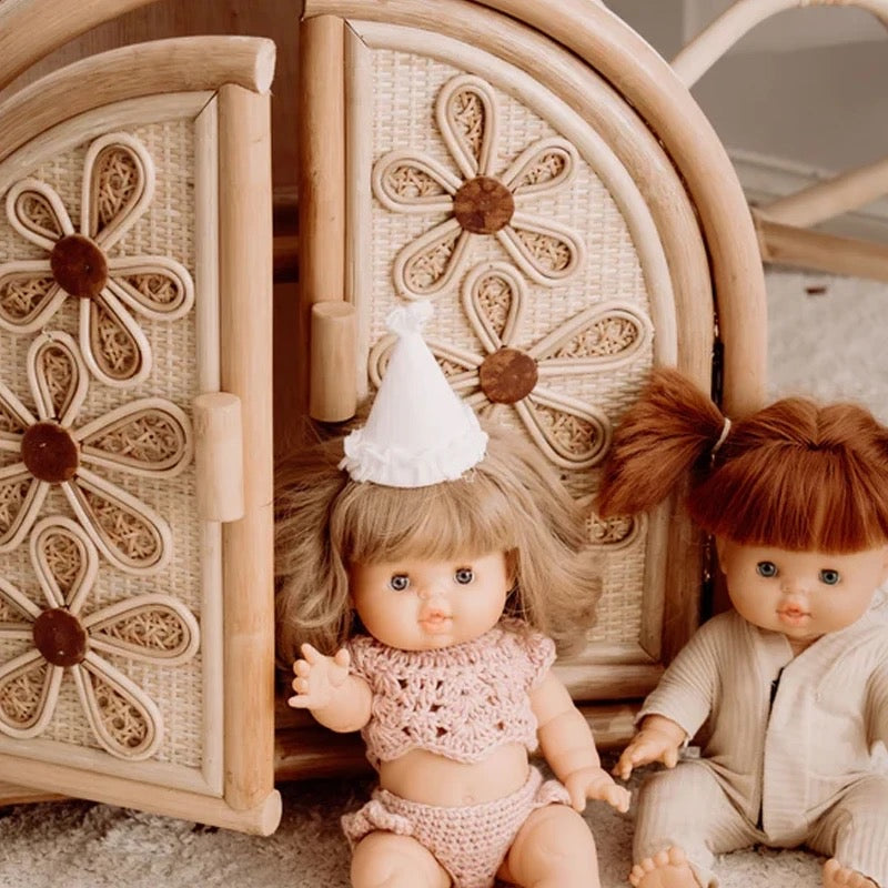 Rattan Daisy Doll Wardrobe